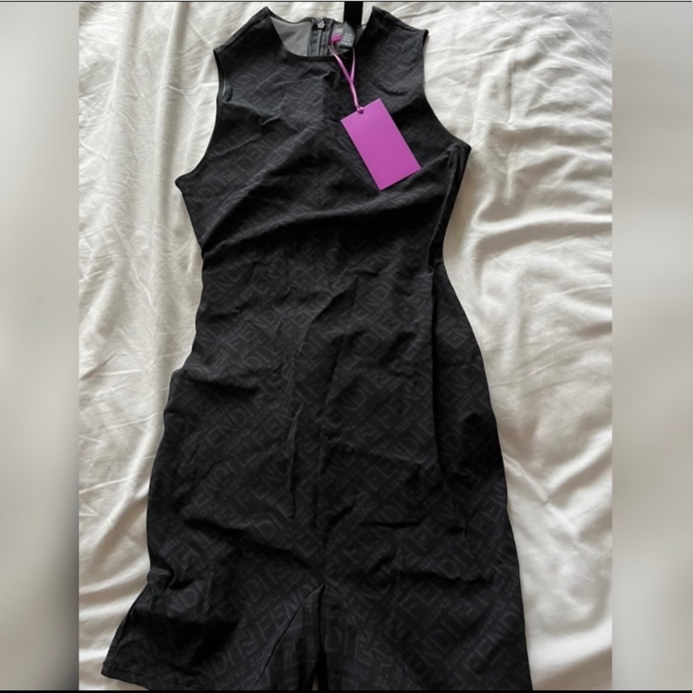 FENDI X SKIMS Black bodysuit